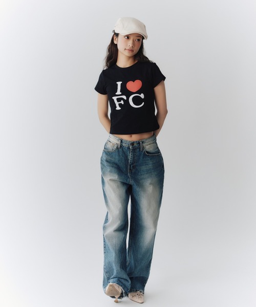 「FCMM」 半袖Tシャツ SMALL ブラック レディース_画像2