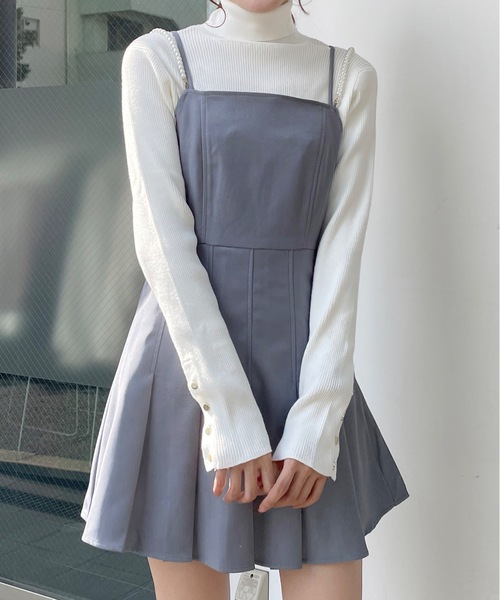 「one way」 キャミソールワンピース FREE ブラック レディース_画像3