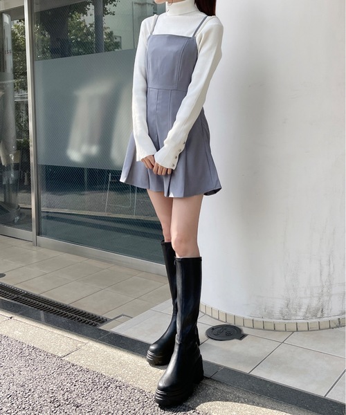 「one way」 キャミソールワンピース FREE ブラック レディース_画像5