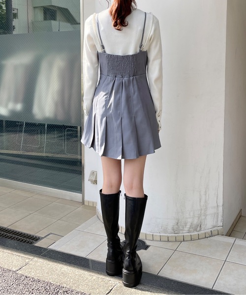 「one way」 キャミソールワンピース FREE ブラック レディース_画像7