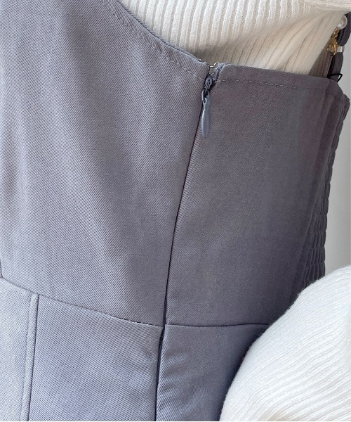 「one way」 キャミソールワンピース FREE ブラック レディース_画像9