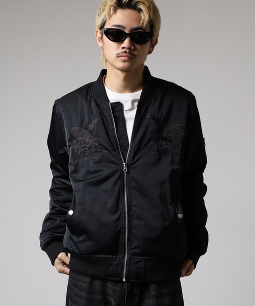 FUNALIVE（ファンアライブ） ma1 ma-1 イーグル刺繍中綿撥水フライト