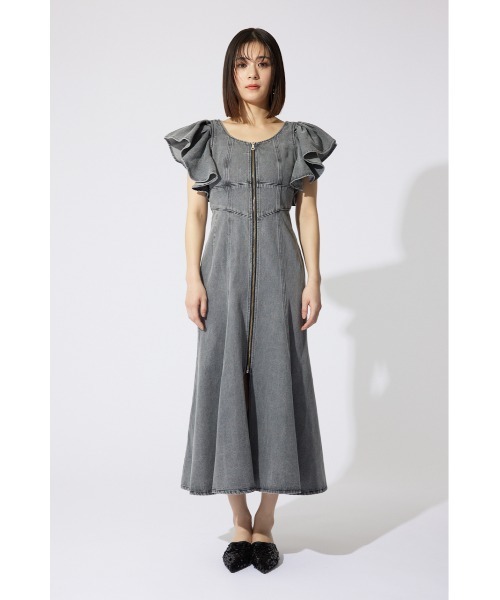 「rienda」 ノースリーブワンピース SMALL ブラック レディース_画像6