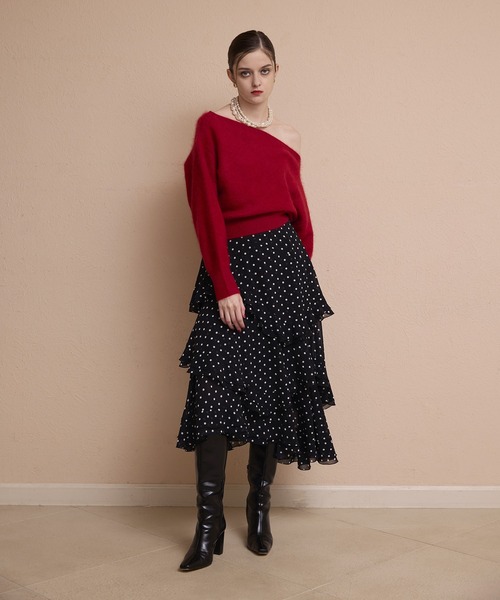 EIMY ISTOIRE（エイミーイストワール） スカート ドットラッフル