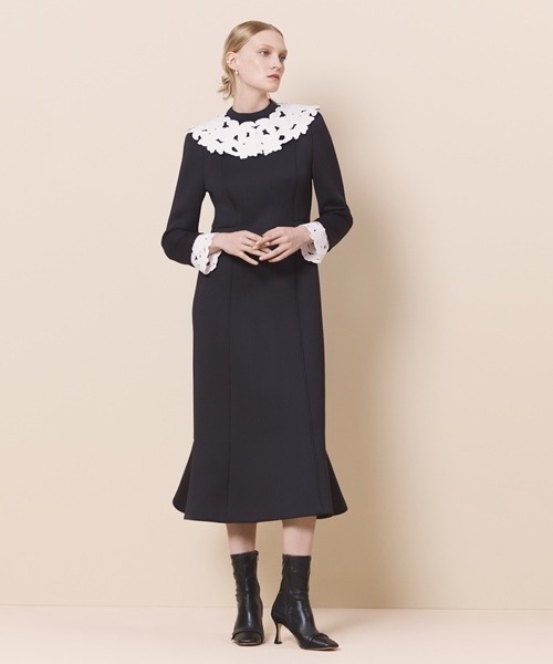 CELFORD（セルフォード） 長袖ワンピース 36 ネイビー レディース