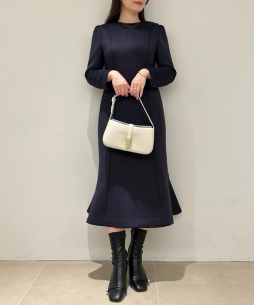 CELFORD（セルフォード） 長袖ワンピース 36 ネイビー レディース