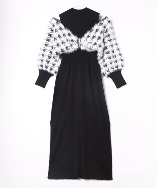 「MERCURYDUO」 ニットワンピース SMALL ベージュ レディース_画像2