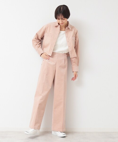 Dessin（デッサン） コーデュロイパンツ 01 ピンク レディース