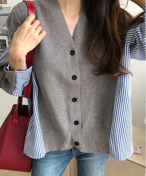 MAISON DE THERESE（メゾン ド テレーズ） カーディガン FREE グレー