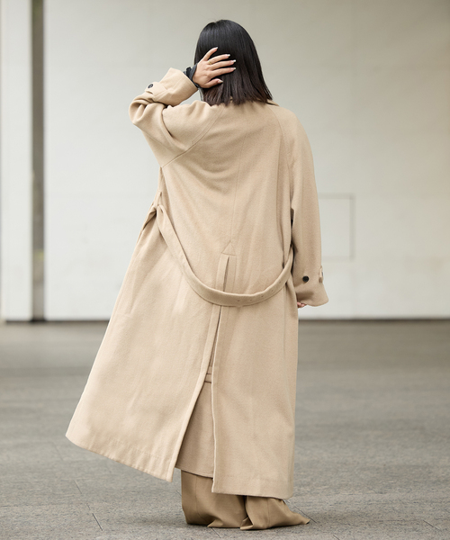 IENA イエナ　LA BOUCLE モヘア　シャギーコート　NV色 IENA（イエナ）の「IENA LA BOUCLE モヘアシャギーVネックコート