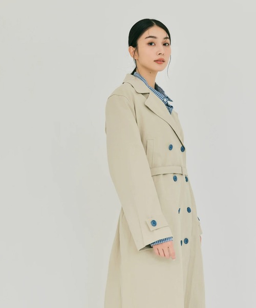 BLUE×PALANG（ブルーパラン） トレンチコート コート ACCENT TRENCH
