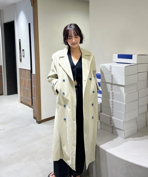 DAMA collectionバランサーキュラートレンチコート　スプリングコート DAMA collectionバランサーキュラートレンチコートスプリングコート