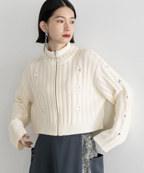 HARE カーディガン FREEサイズ HARE（ハレ） ニットカーディガン FREE ホワイト レディース