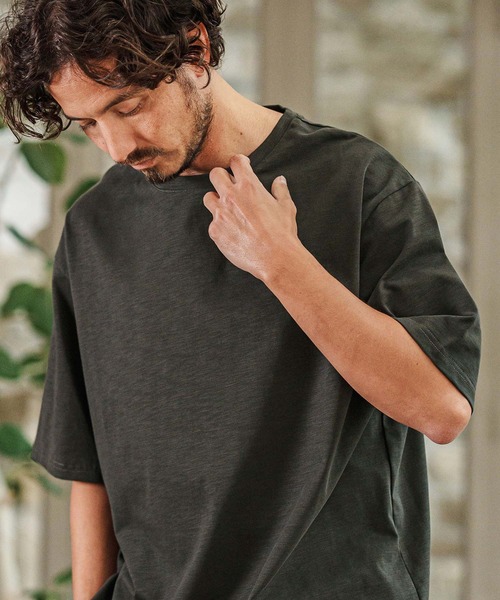 「CAMBIO」 半袖Tシャツ L ホワイト メンズ_画像7