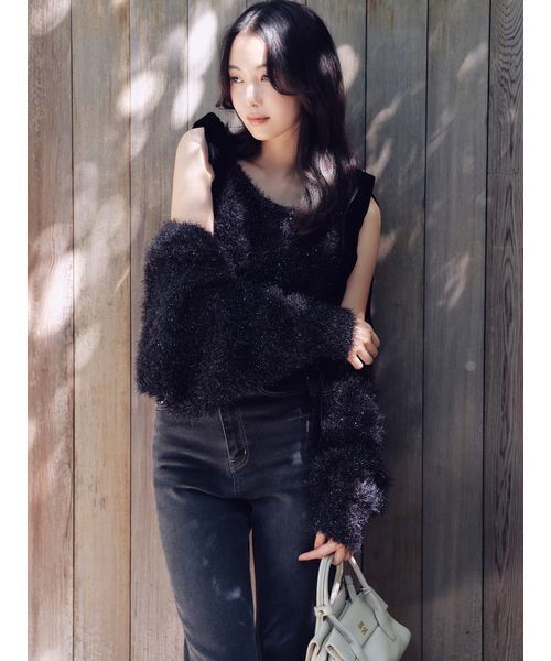 snidel CATラメニットプルオーバー CATラメニットプルオーバー(ニットプルオーバー)｜スナイデルホーム