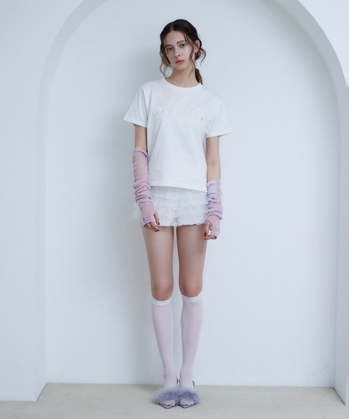 「Seemi. byNICECLAUP」 半袖Tシャツ FREE レッド レディース_画像9