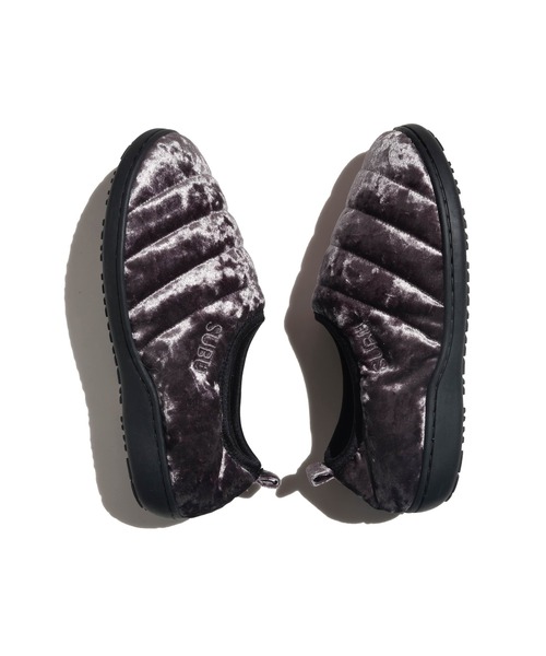 SUBU（スブ） スリッポン SUBU / VAMP VELVET / GREY メンズ