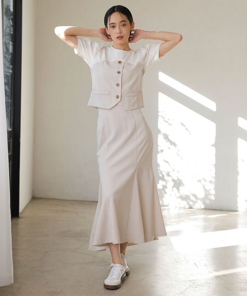 「VIS」 スカート SS グリーン系その他2 レディース_画像4