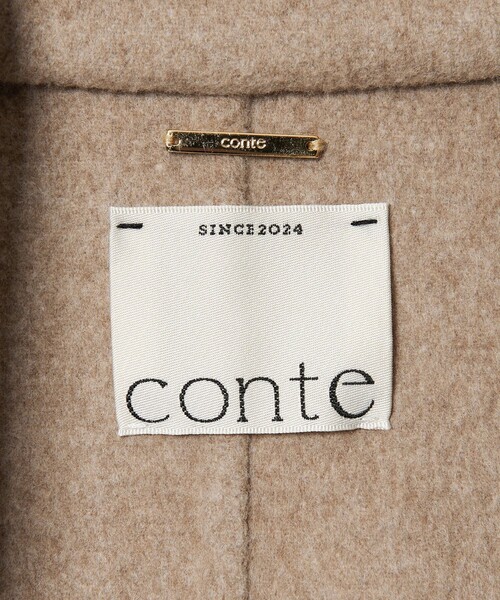 conte コート チェスターコート 「conte」ダブルブレスト リバーコート