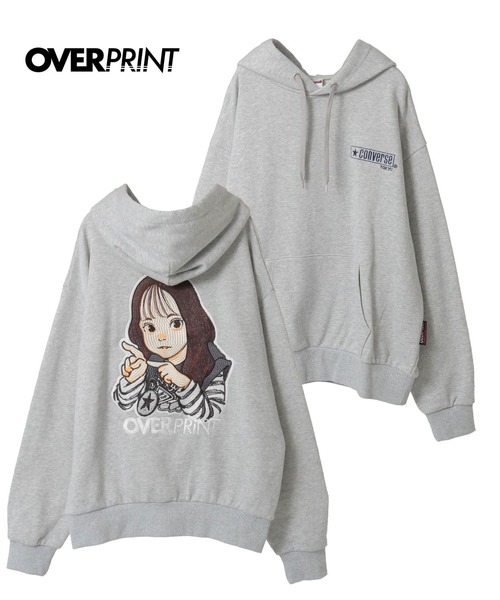 over print（オーバープリント） パーカー 「over print」SING GIRL