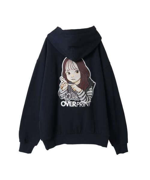 over print（オーバープリント） パーカー 「over print」SING GIRL