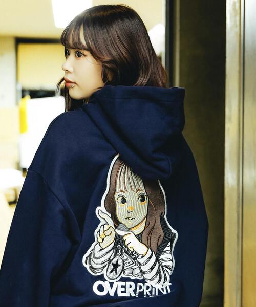 オーバープリント　パーカー over print（オーバープリント） パーカー 「over print」SING GIRL