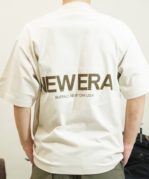「NEW ERA」 半袖Tシャツ M ライトブルー メンズ_画像5