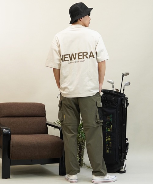「NEW ERA」 半袖Tシャツ M ライトブルー メンズ_画像8