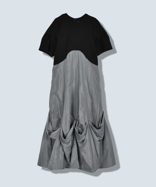 OMMO（オーエムエムオー） ワンピース 半袖 UP TUCK HALF SLEEVE OP