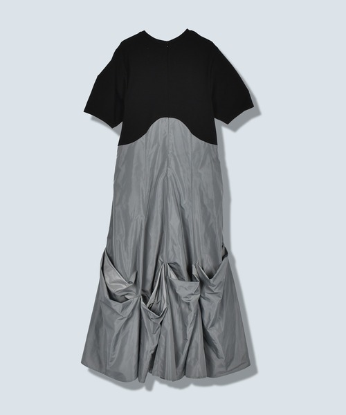 OMMO（オーエムエムオー） ワンピース 半袖 UP TUCK HALF SLEEVE OP