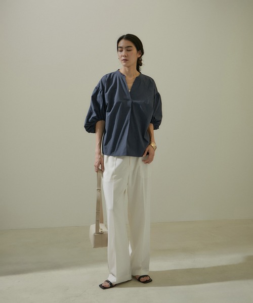 「SALON adam et rope'」 半袖ブラウス FREE ホワイト レディース_画像7