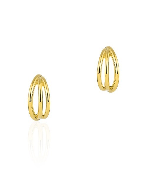 Canal4℃（カナルヨンドシー） ピアス 「Layered」シルバー ライン