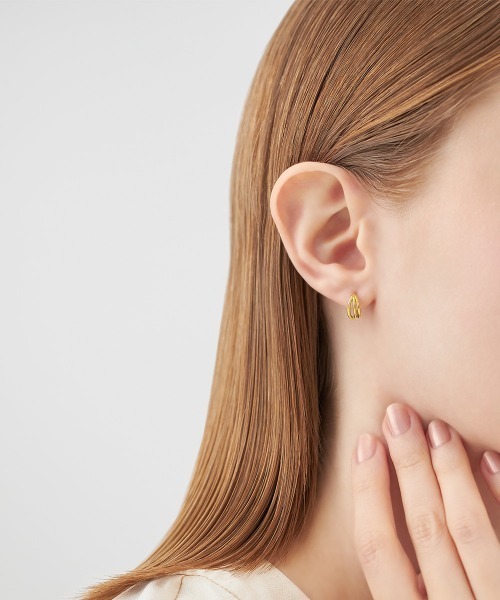 Canal4℃（カナルヨンドシー） ピアス 「Layered」シルバー ライン