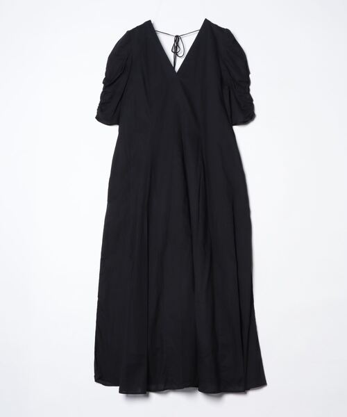「NE QUITTEZ PAS!」 半袖ワンピース ONE SIZE ブラック レディース_画像2
