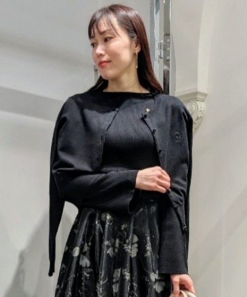 「CELFORD」 ニットカーディガン FREE ホワイト レディース_画像4