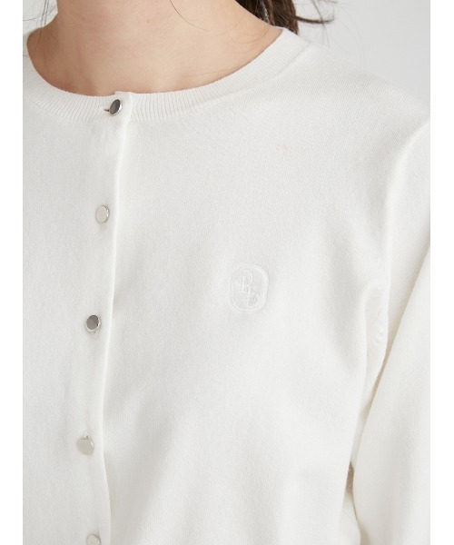 「CELFORD」 ニットカーディガン FREE ホワイト レディース_画像8