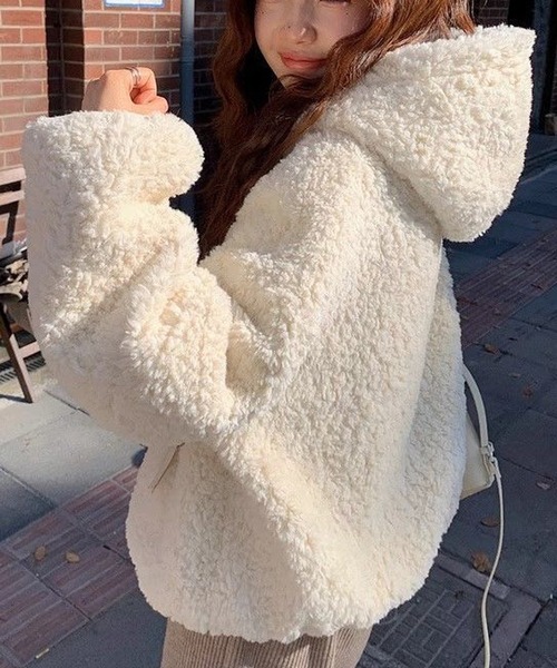 HALEY PESCA ブルゾン アウター HALEY PESCA/フード付き もこもこ