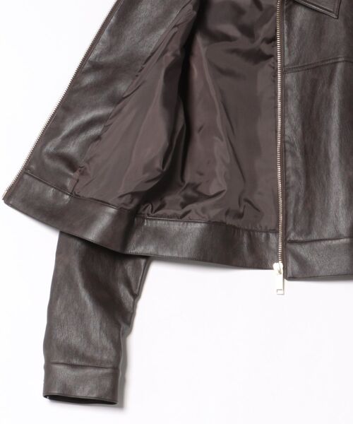 MICHAEL KORS レザージャケット　ダークブラウン MICHAEL KORS レザージャケット ダークブラウン MICHAEL KORS