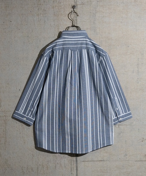 「JOHN'S CLOSET」 7分袖シャツ MEDIUM ブルー メンズ_画像3