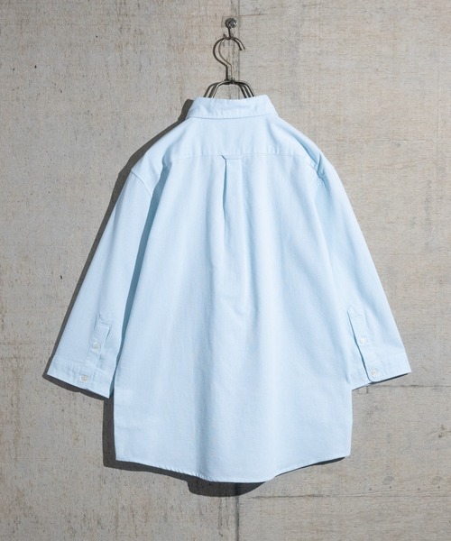 「JOHN'S CLOSET」 7分袖シャツ MEDIUM ブルー メンズ_画像7