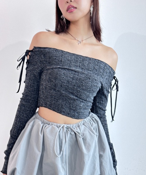 Y2K SYNAPSE FACTORY 長袖カットソー FREE ホワイト レディース