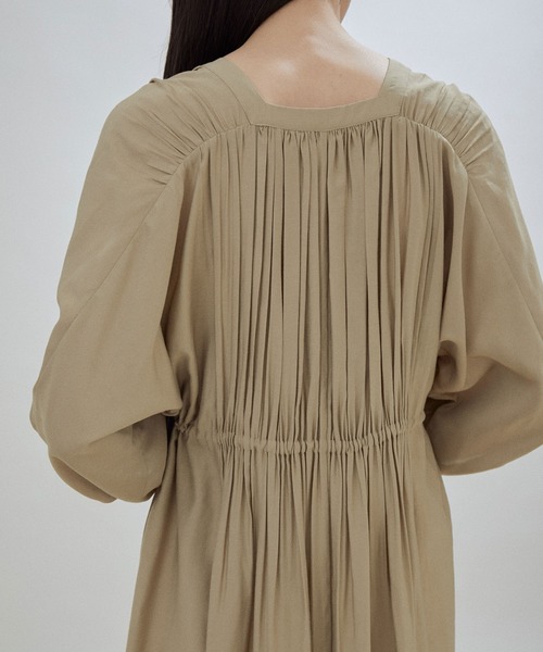 「SALON adam et rope'」 7分袖ワンピース FREE ブラック レディース_画像9