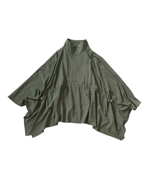 「antiqua」 ポンチョ FREE カーキ レディース_画像3
