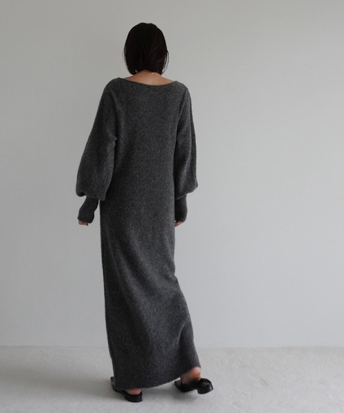 「ETRE TOKYO」 ニットワンピース FREE グレー レディースの画像
