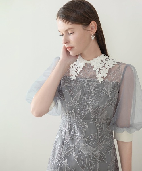 LEJA グレー レースドレス Leja（レジャ） ドレス : ZOZOTOWN Yahoo!店 - 通販 - Yahoo!ショッピング