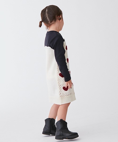 「petit main」 「KIDS」ドッキングワンピース 110cm ブラック キッズ_画像3