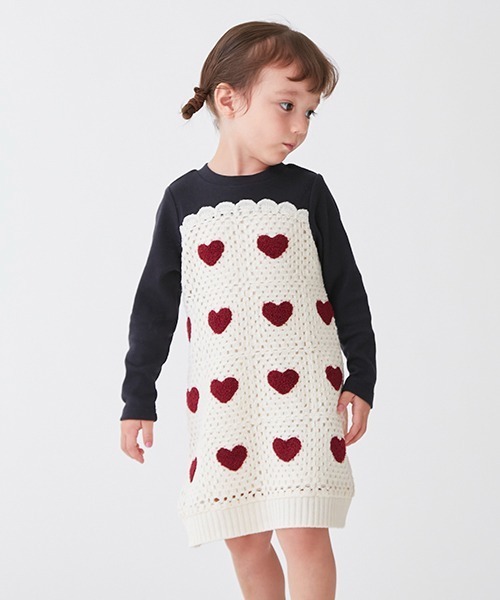 「petit main」 「KIDS」ドッキングワンピース 110cm ブラック キッズ_画像5