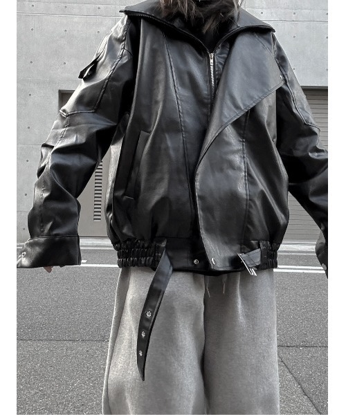 YACA（ヤーカ） ブルゾン アウター Leather Blouson/レザーブルゾン
