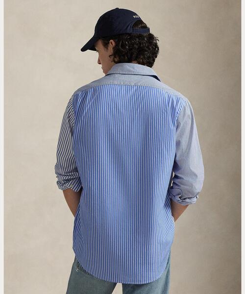ポロラルフローレン☆サイズ6 コットンブロード ストライプ シャツ＊ブルー 青 POLO RALPH LAUREN - ポロラルフローレン☆サイズ6 コットンブロード