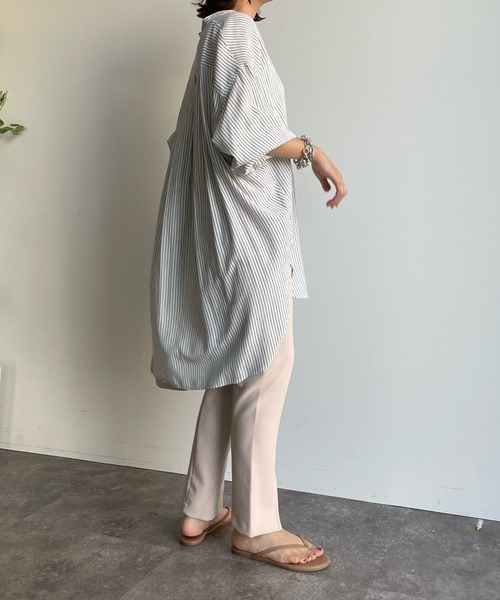 「DouDou」 イージーパンツ FREE モカ レディース_画像8